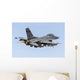 Us Air Force F-16c Right Back Wall Decal