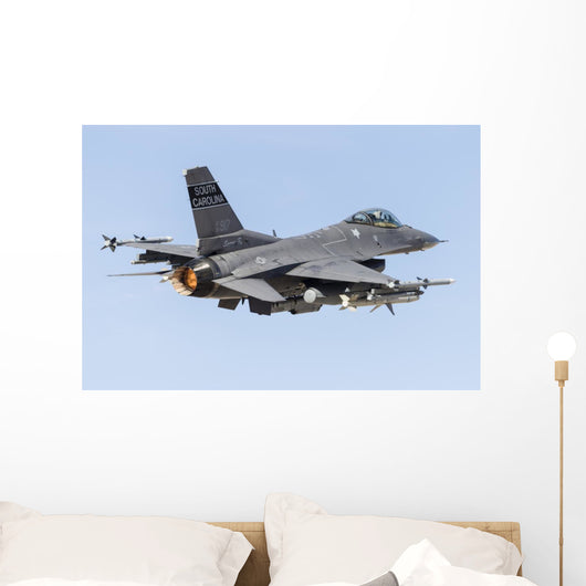 Us Air Force F-16c Right Back Wall Decal