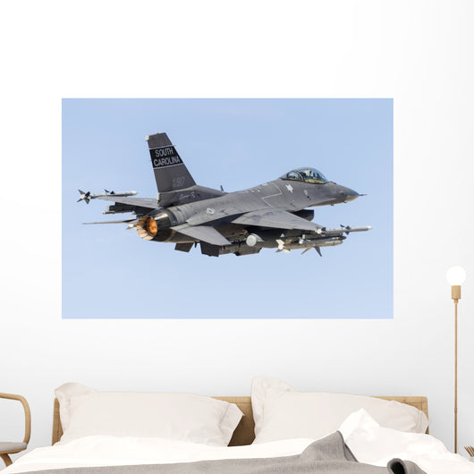 Us Air Force F-16c Right Back Wall Decal