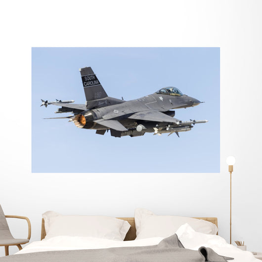 Us Air Force F-16c Right Back Wall Decal