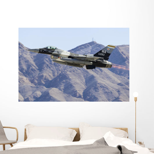 Aggressor F-16 Fighting Falcon In-Flight Wall Decal