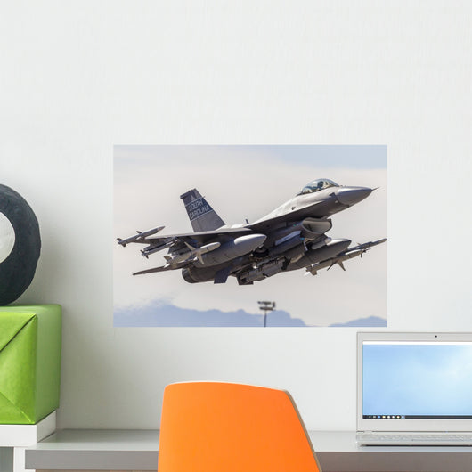 Us Air Force F-16c Right Profile Wall Decal