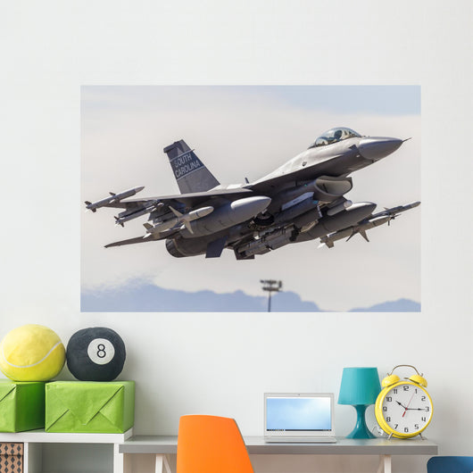 Us Air Force F-16c Right Profile Wall Decal