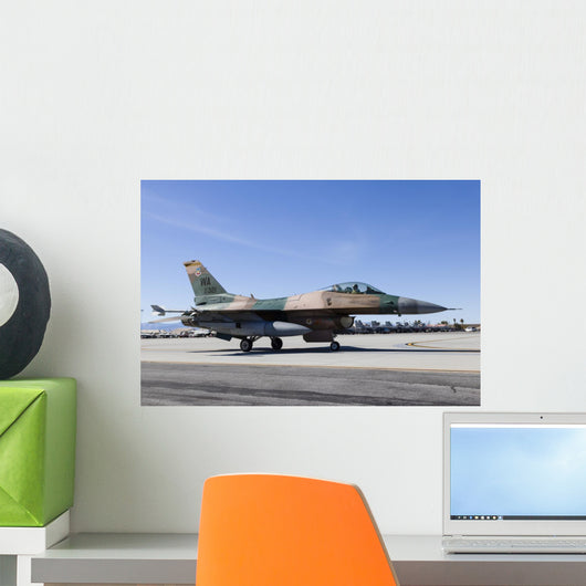 Aggressor F-16 Fighting Falcon Grounded Wall Decal