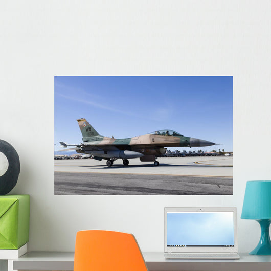 Aggressor F-16 Fighting Falcon Grounded Wall Decal