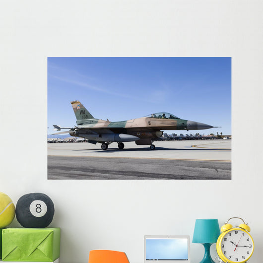 Aggressor F-16 Fighting Falcon Grounded Wall Decal