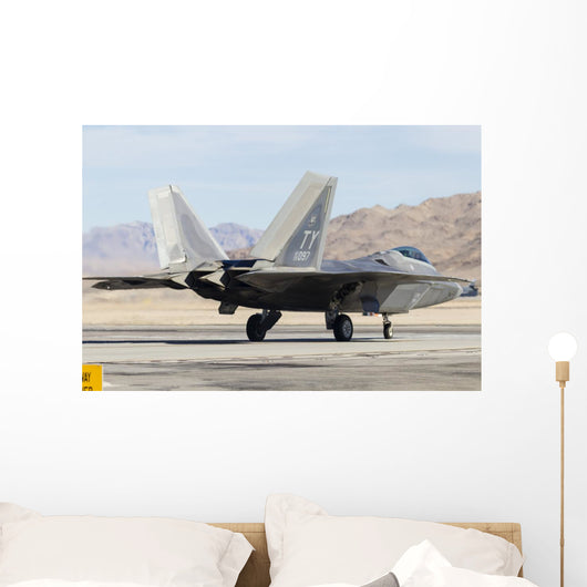 Us Air Force F-22a Back Left Wall Decal