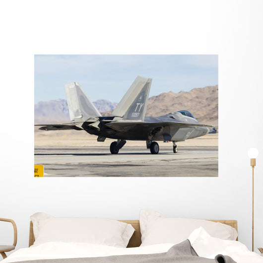Us Air Force F-22a Back Left Wall Decal