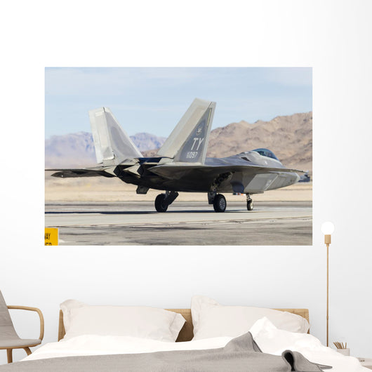 Us Air Force F-22a Back Left Wall Decal
