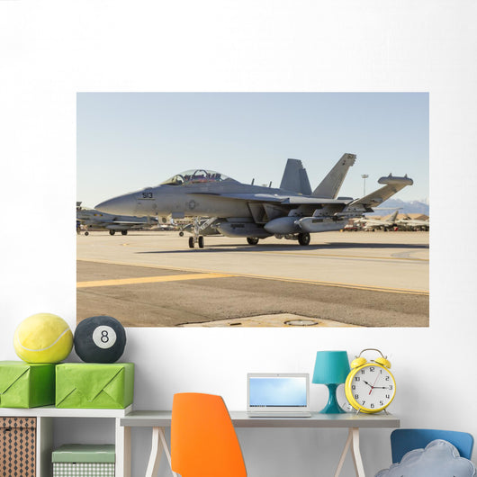 Us Navy E A-18g Grounded Left Wall Decal