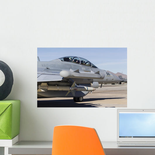 Us Navy E A-18g  Grounded Right Wall Decal