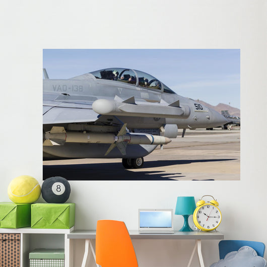 Us Navy E A-18g  Grounded Right Wall Decal