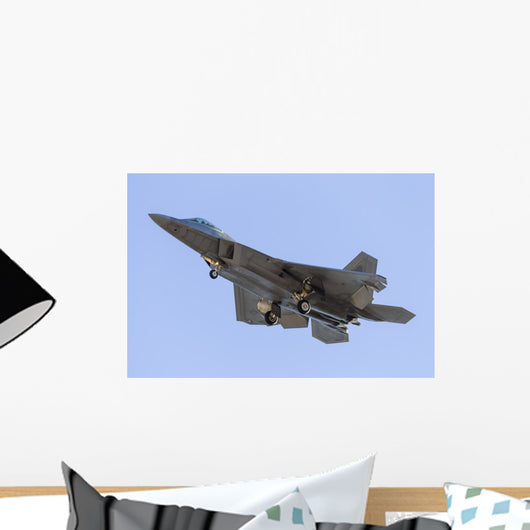 Us Air Force F-22a Bottom Left Wall Decal
