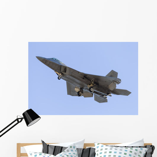 Us Air Force F-22a Bottom Left Wall Decal