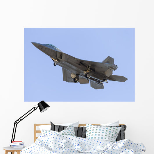 Us Air Force F-22a Bottom Left Wall Decal