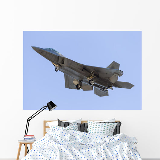 Us Air Force F-22a Bottom Left Wall Decal