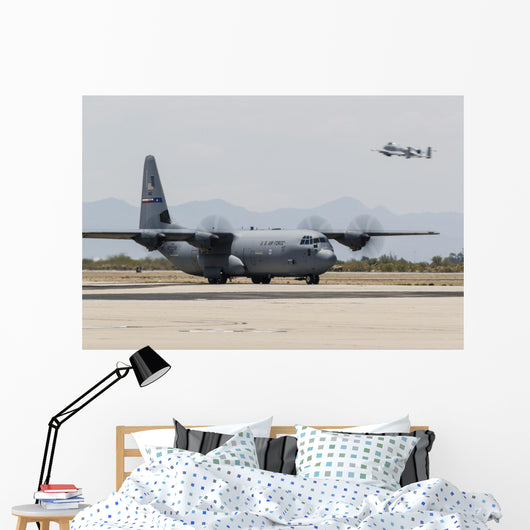 C-130j Hercules Taxies after Wall Decal