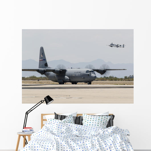 C-130j Hercules Taxies after Wall Decal