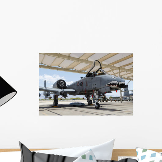 Us Air Force A-10 Grounded Right Profile Wall Decal
