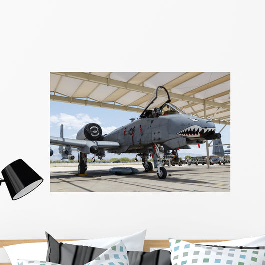 Us Air Force A-10 Grounded Right Profile Wall Decal