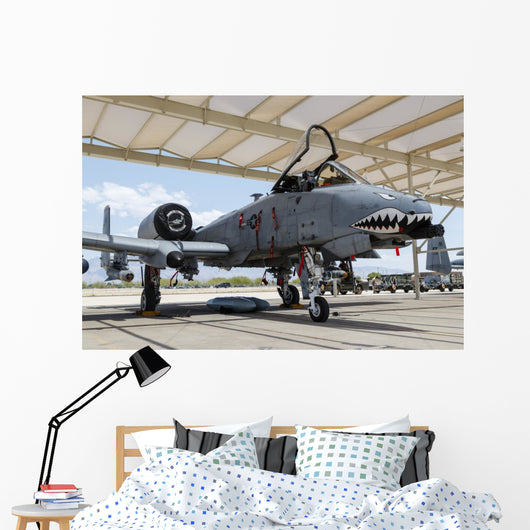 Us Air Force A-10 Grounded Right Profile Wall Decal
