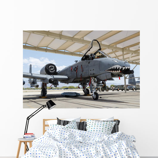 Us Air Force A-10 Grounded Right Profile Wall Decal