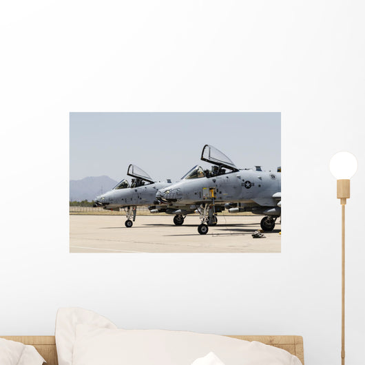 Us Air Force A-10 Pair Wall Decal