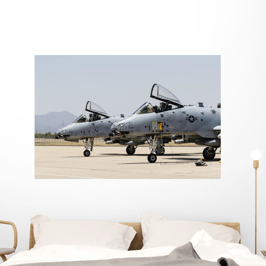 Us Air Force A-10 Pair Wall Decal