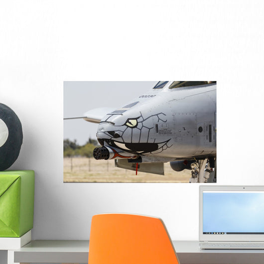 Close-up Gau-8 Avenger Gun Profile Wall Decal