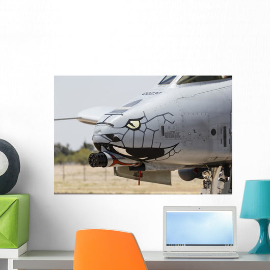 Close-up Gau-8 Avenger Gun Profile Wall Decal