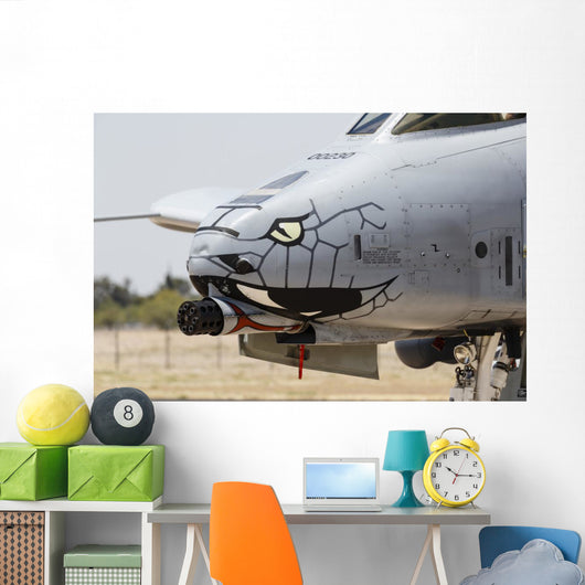 Close-up Gau-8 Avenger Gun Profile Wall Decal