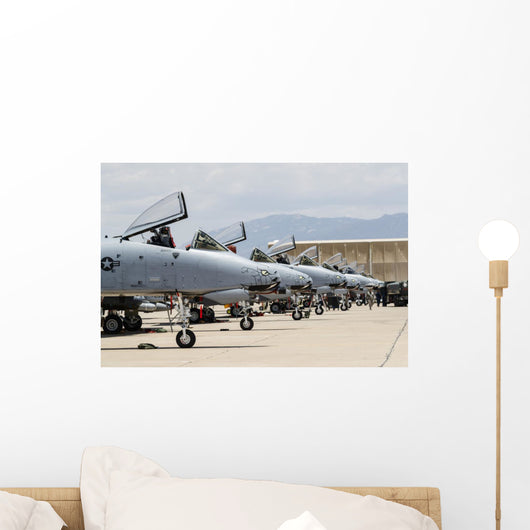 Us Air Force A-10 Line-up Wall Decal