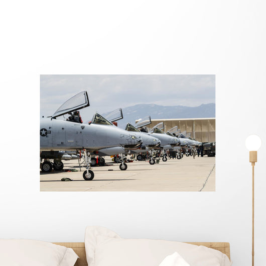 Us Air Force A-10 Line-up Wall Decal