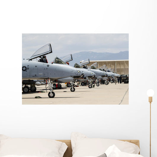 Us Air Force A-10 Line-up Wall Decal