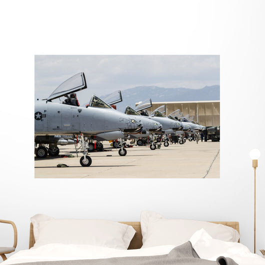 Us Air Force A-10 Line-up Wall Decal