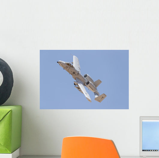 Us Air Force A-10 Banking Left Wall Decal