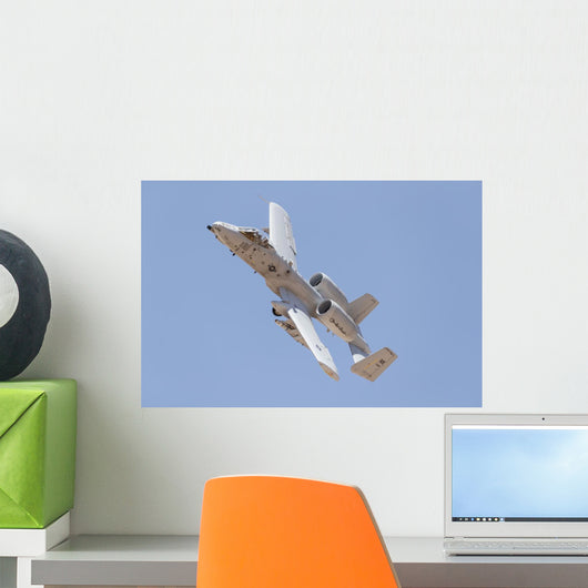 Us Air Force A-10 Banking Left Wall Decal