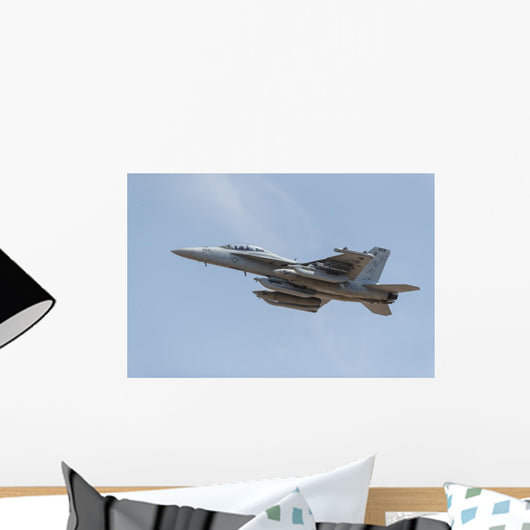 Us Navy E A-18g Up Left Wall Decal