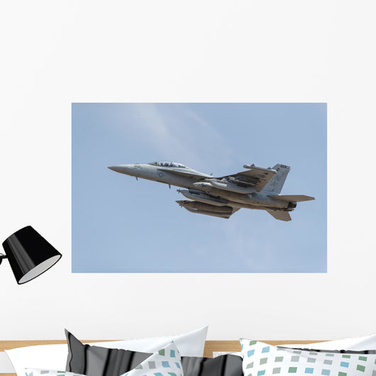 Us Navy E A-18g Up Left Wall Decal