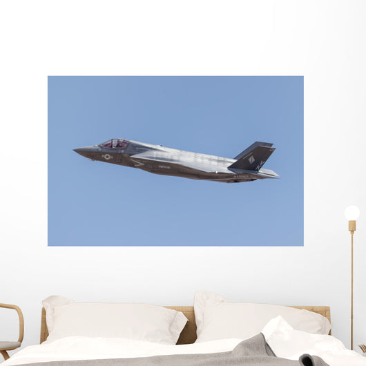 Us Marine Corps F-35b Left Wall Decal