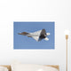 Us Air Force F-22a Banking Left Wall Decal