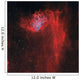 Flaming Star Nebula Wall Decal Design 2