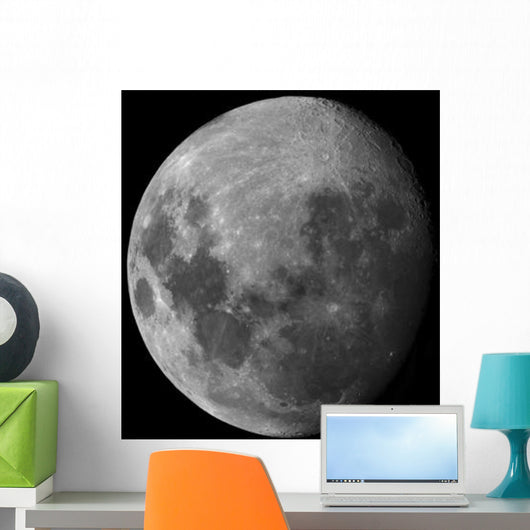 Three Quarter Moon Wall Decal
