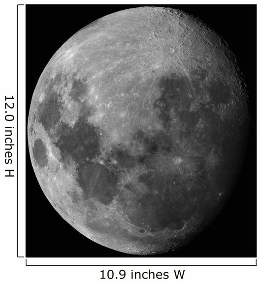 Three Quarter Moon Wall Decal