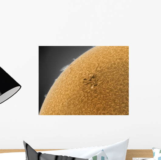 Yellow Sun with Solar Wall Decal