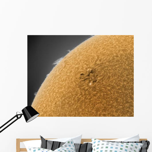 Yellow Sun with Solar Wall Decal