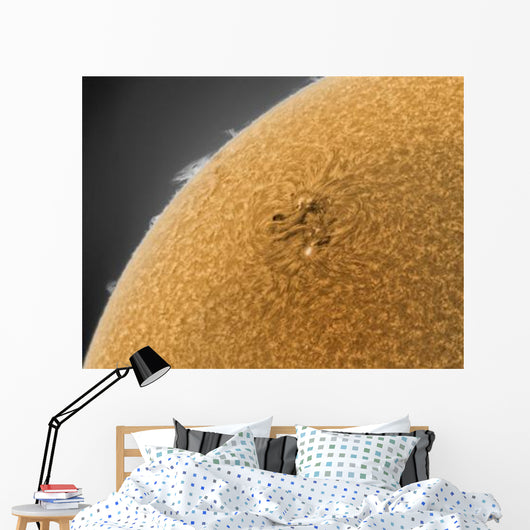 Yellow Sun with Solar Wall Decal