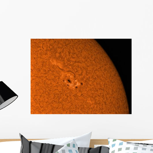 H-alpha Sun Orange with Wall Decal