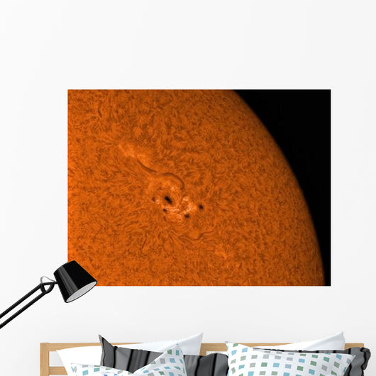 H-alpha Sun Orange with Wall Decal