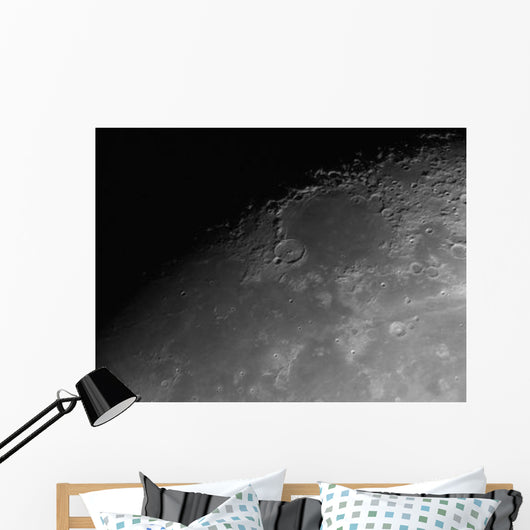 Close-up Detail Moon Wall Decal